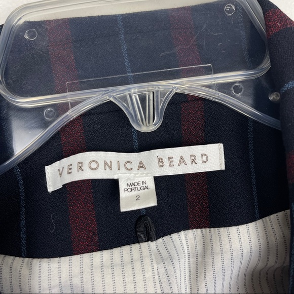 Veronica Beard Navy and Red Striped Blazer - Picture 5 of 8